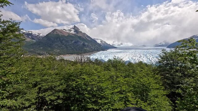 The Perito Moreno glacier from a boat Los Glaciares National Park is situated in the southwest of Santa Cruz province, Patagonia Argentina. It was declared a UNESCO&rsquo;S world heritage site in 1981. 
