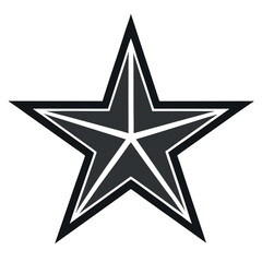 Single Bold Star – Minimalist Vector Icon for Ratings, Favorites, Achievements, Badges, Highlights, UI Design, Awards, and Clean Flat Graphic Elements in Web or App In