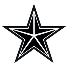 Single Bold Star – Minimalist Vector Icon for Ratings, Favorites, Achievements, Badges, Highlights, UI Design, Awards, and Clean Flat Graphic Elements in Web or App In