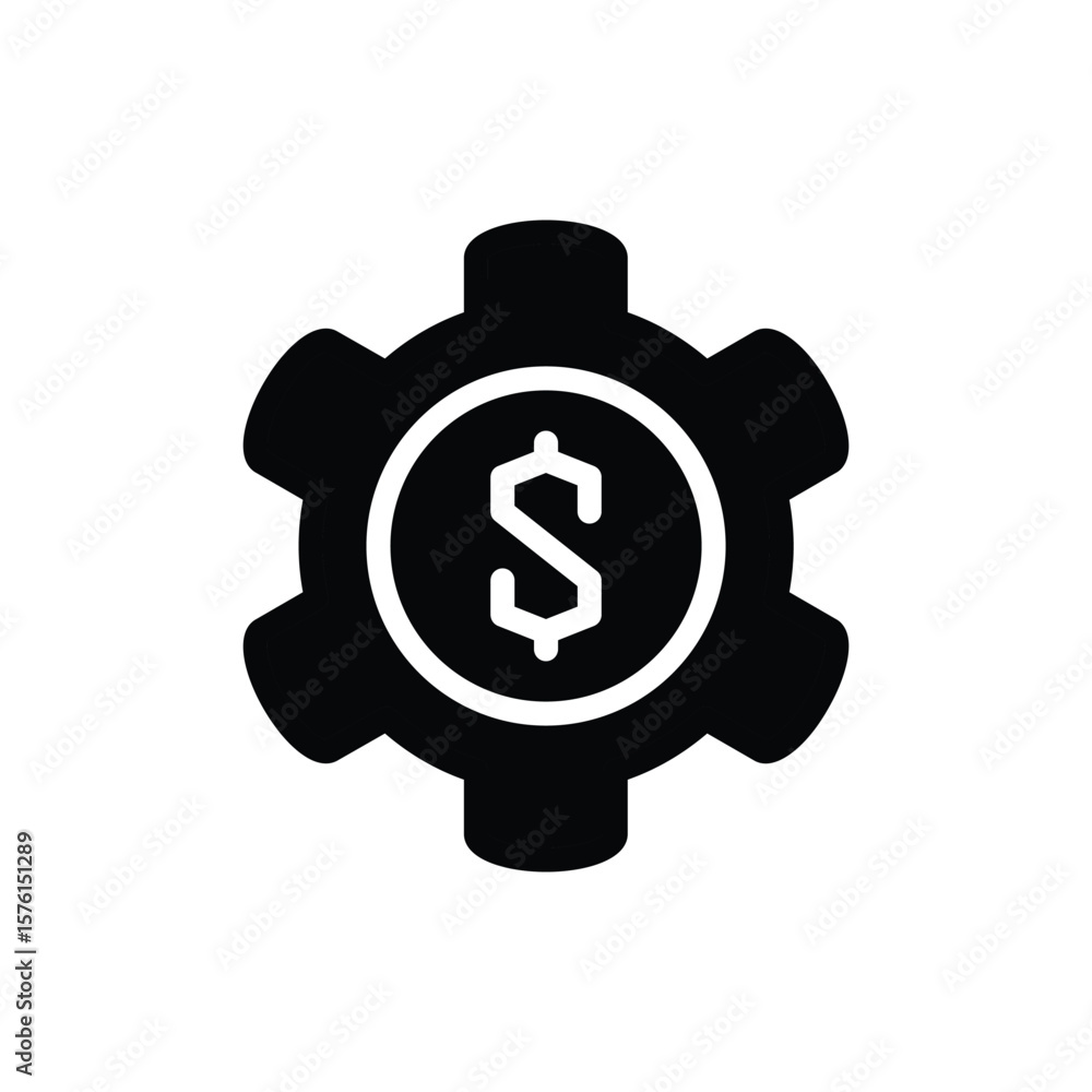 Poster financial management solid icon vector design good for web or mobile app