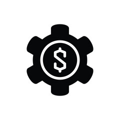 financial management solid icon vector design good for web or mobile app