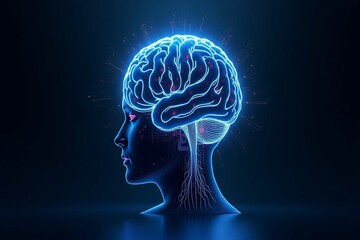Obraz premium human brain anatomy