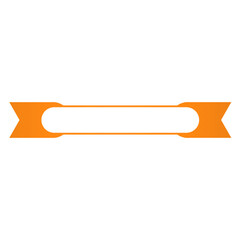 orange banner label frame