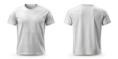 Realistic Textile T Shirt Front and Back Black and White
Realistic White and Black T Shirts Front and Back