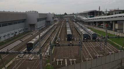 Obraz premium railway station in jakarta
