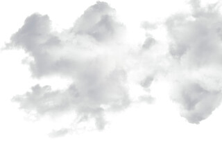 Moody dark cloud formation floats dramatically against a stark black backdrop, perfect for atmospheric effects and composite design, transparent background