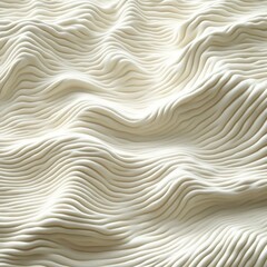 Undulating Parallel Lines in Off-White Textured Surface