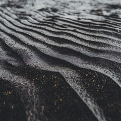 Wet Sand Ripple Patterns