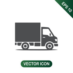 Fast shipping delivery truck icon