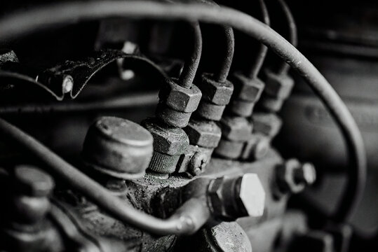 old tractor mechanism