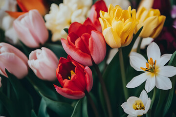 a bunch of flowers that are in a vase