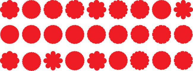 Set of red starburst stker icons starburst labels Black collection of special. offer sale oval and round shaped sunburst. promotional badge set. shopping labels. Star burst shape tags for price.