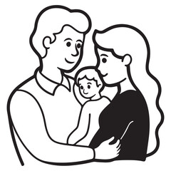Family Silhouette  icon
