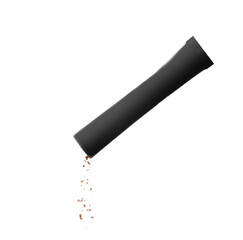 Stick of instant coffee isolated on white