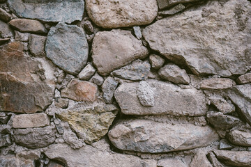 Ancient Cretan stone masonry with stones of different sizes