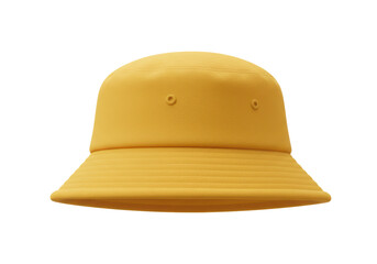Isolated Yellow Bucket Hat Casual Fashion