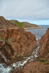 
waterfall in the arctic