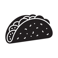 Vector Graphic Of A Fresh Taco Meal Isolated On White Background