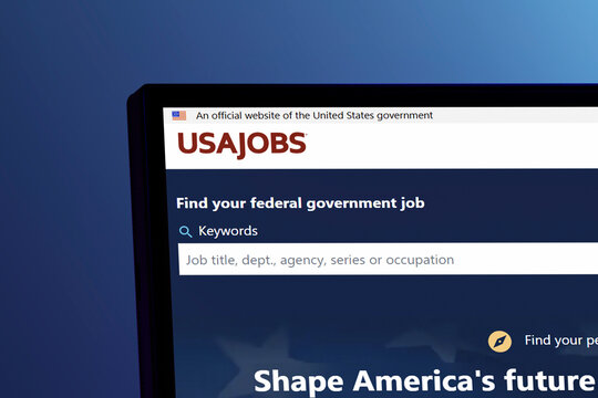 Guilherand-Granges, France - July 11, 2025. USAJOBS is the U.S. government's official site for federal job listings, connecting job seekers to opportunities in agencies nationwide and globally.
