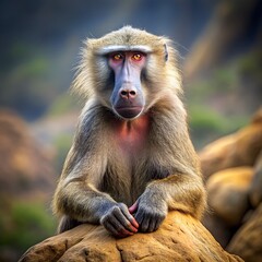 Obraz premium portrait of baboon