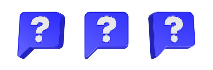 question mark 3d symbol relaistic