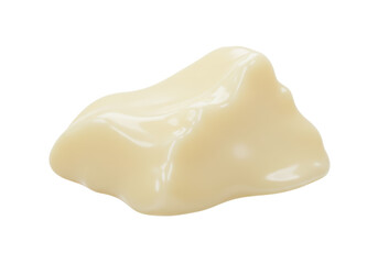 Isolated Smooth Creamy Mayonnaise Blob
