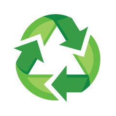Green Recycle Logo Vector – Eco-Friendly Sustainability Symbol Design