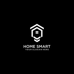 Smart Home Tech symbol icon creative