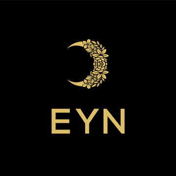 EYN Letter Initial Logo Design Template Vector Illustration
