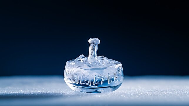 Ice Dreidel Hanukkah Holiday Sculpture Game - Powered by Adobe