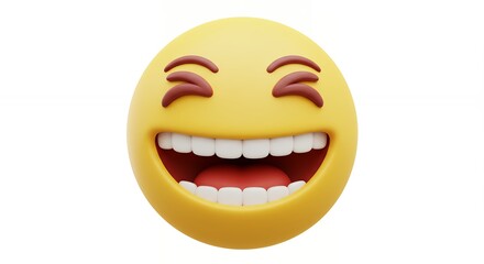 Fototapeta premium Happy emoji face image