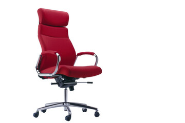 Black ergonomic chair isolated for workplace and home use