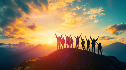 Leaders inspire their teams to achieve shared goals.