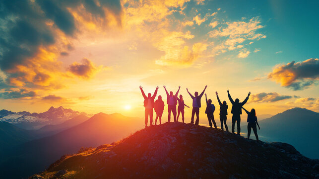 Leaders inspire their teams to achieve shared goals.