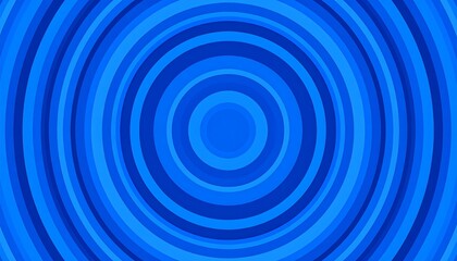 Obraz premium Abstract concentric circles in shades of blue (3)