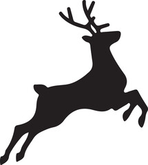 Various forms of deer silhouettes