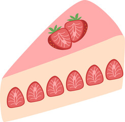 new york cheese cake, Strawberry Cake with Fresh Strawberries