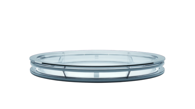 Circular Glass Stage Platform PNG Transparent Background