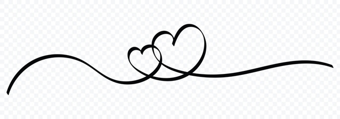 Symbol of love one line abstract minimalist doodle outline. love and romance symbol line art vector illustration. Heart and love swirl divider. Abstract love symbol. Continuous line art drawing