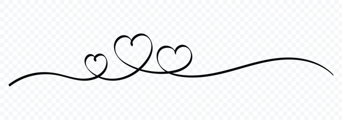 Hand drawn sketch doodle style. Continuous one line design template. Love symbol. Line scribble heart thread. One continuous line art drawing for valentine's day. Vector illustration.