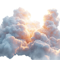 Serene Cloudscape Golden Hour Peaceful Sky Dreamlike Atmosphere
