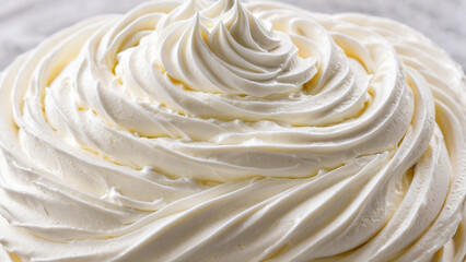 Swirling Whipped Cream Texture Macro