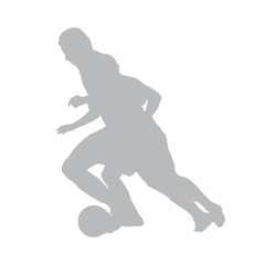 Abstract geometric composition with descending gray blocks on a white background