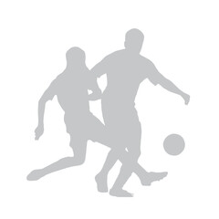 Abstract geometric composition with overlapping gray shapes on a white background