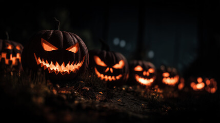 Sinister pumpkins light up the night — Halloween is coming, and fear follows close behind