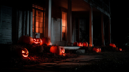 Sinister pumpkins light up the night — Halloween is coming, and fear follows close behind