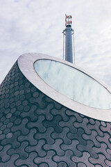 lighthouse on the sea modern minimalist 