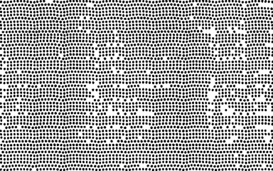Abstract pattern of black dots on a white background with irregular spacing