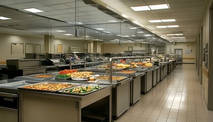 A community empty kitchen serving meals to those in need 