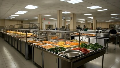 A community empty kitchen serving meals to those in need 